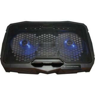 Conceptronic THANA07B notebook cooling pad 43.2 cm (17") Black