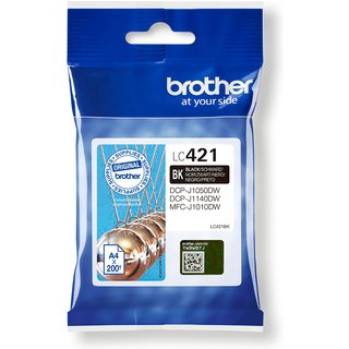 Brother LC-421BK Ink cartridge black. 200 pages for Brother DCP-J 1050