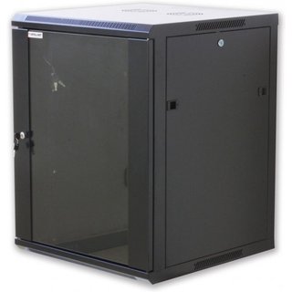 Techly I-CASE EW-2012BKL rack cabinet 12U Wall mounted rack Black