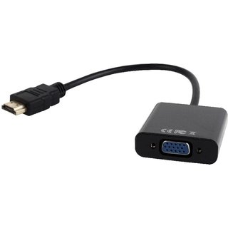 Adapter HDMI M - VGA F + audio adapter kabel Gembird P/N: A-HDMI-VGA-03