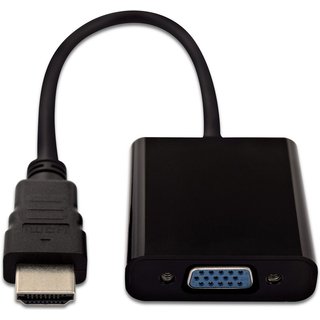 V7 Black Video Adapter HDMI Male to VGA Female 0.1 m HDMI VGA (D-Sub) Female Male 1920 x 1200 pixels