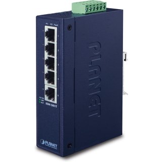 Planet ISW-501T 5-Port 10/100Mbps Industrial Fast Ethernet Switch, -40~75 Degree C