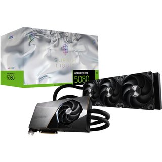 MSI SUPRIM GEFORCE RTX 5080 16G LIQUID SOC graphics card NVIDIA 16 GB
