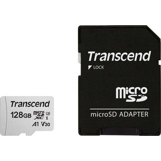 Transcend microSD Card SDXC 300S 128GB with Adapter