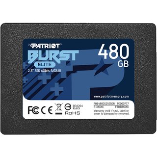Patriot Burst Elite 2.5' 480GB SATA III TLC Internal Solid State Drive (SSD) PBE480GS25SSDR