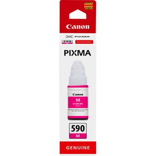 Canon GI-590 Magenta Ink Bottle. Brand compatibility: Canon Product colour: Magenta Capacity: 70 ml. Quantity per pack: 1 pc(s)