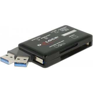 DeLOCK SuperSpeed USB 5 Gbps Card Reader for CF / SD / Micro SD / MS /