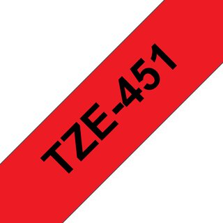 Brother TZE-451 Black on red TZ Philippines 5 year(s) Brother P-Touch PT-1400 1600 1650 2400 2430 2700 2710 550 7500 7600 9500 9700 9800