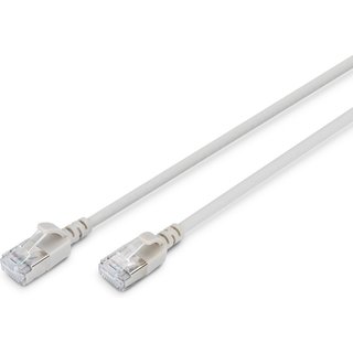 Digitus CAT 6A F-FTP Slim patch cord. 1m. gray