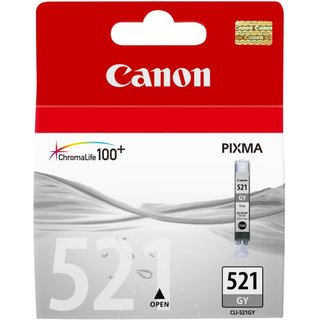 Canon 2937B001/CLI-521GY Ink cartridge gray. 1.37K pages 187 Photos 9m