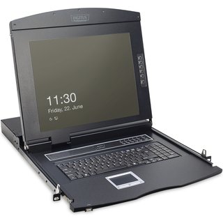 Digitus 17" LCD KVM Console. 8-Port VGA. US Keyboard