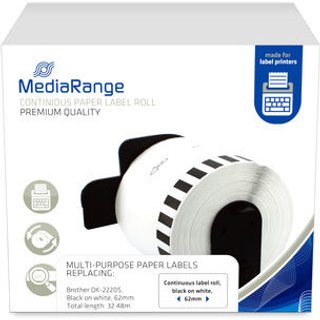 MediaRange Continuous paper label. for label printers using Brother DK
