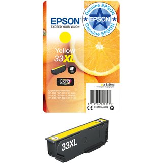 Epson C13T33644012/33XL Ink cartridge yellow high-capacity. 650 pages