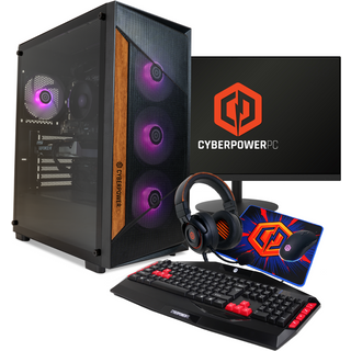 CyberPower Amethyst AMD Ryzen 5 5500 RTX 5060 16GB RAM 1TB SSD + 23.8&