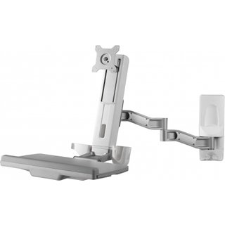 Amer Mounts AMR1WSL monitor mount / stand 61 cm (24") Grey Wall