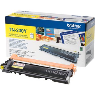 Brother TN-230Y. Colour toner page yield: 1400 pages Printing colours: Yellow Quantity per pack: 1 pc(s)