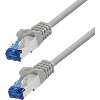 LogiLink Patch cable Cat.6A CCA S/FTP LSZH. grey. 7.50 m. EconLine