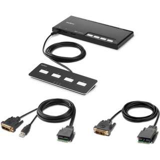 Belkin F1DN104MOD-DD-4 KVM switch Black