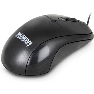 Urban Factory BIG CRAZY MOUSE USB WIRED (BULK) Ambidextrous Optical USB Type-A 800 DPI Black