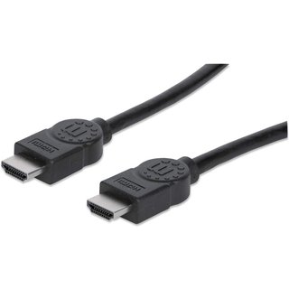 Manhattan HDMI Cable. 1080p@60Hz (High Speed). 10m. Male to Male. Blac