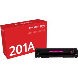 Everyday Magenta Toner by compatible with HP 201A (CF403A) Standard capacity. Colour toner page yield: 1400 pages Black toner page yield: 1400 pages Printing colours: Magenta Quantity per pack: 1 pc(s)
