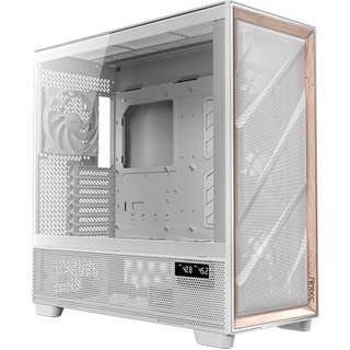 Antec FLUX PRO White EUV Full Tower PC White Wood ATX EATX ITX micro ATX Glass Plastic Steel Tempered glass Wood Gaming