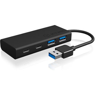 ICY BOX IB-HUB1426-U3 USB 3.2 Gen 1 (3.1 Gen 1) Type-A 5000 Mbit/s Bla