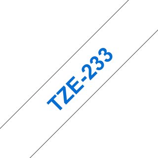 Brother TZE-233 Blue on white Philippines 5 year(s) Brother P-Touch PT-1000 1010 1080 1090 1280 1290 2030 2470 2730 7100 9700 9800 H75 1.2 cm