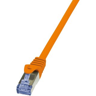 LogiLink Cat6a S/FTP. 3m networking cable Orange S/FTP (S-STP)