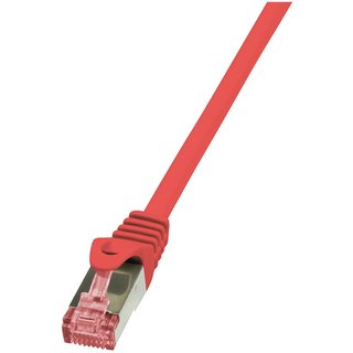 LogiLink Cat.6 S/FTP. 0.5m networking cable Red Cat6 S/FTP (S-STP)