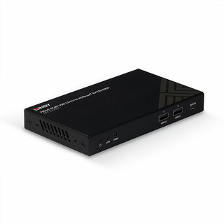 Lindy 150m Cat.6 HDMI 4K60 IR RS-232 & Audio HDBaseT KVM Extender Receiver Receiver Wired 150 m Cat6 3840 x 2160 pixels 60 Hz