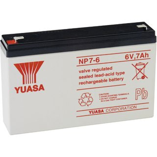 Yuasa NP7-6 UPS battery Sealed Lead Acid (VRLA) 6 V