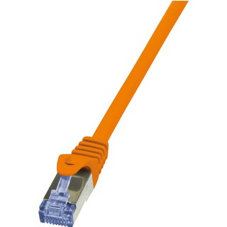 LogiLink 2m Cat.6A 10G S/FTP networking cable Orange Cat6a S/FTP (S-ST