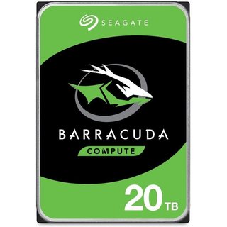 Seagate Barracuda 20TB. HDD capacity: 20 TB HDD speed: 7200 RPM Storage drive buffer size: 512 MB HDD size: 3.5" Interface: Serial ATA