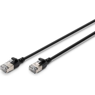 Digitus CAT 6A F-FTP Slim patch cord. 2m. black