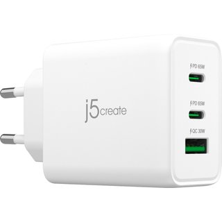 j5create JUP3365E-EN 65W GaN USB-C® 3-Port Charger