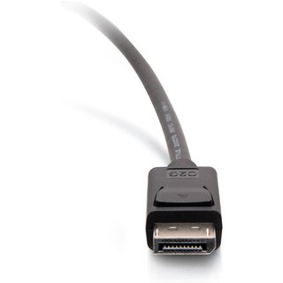 C2G 10ft (3m) DisplayPortTM Cable with Latches 4K 60Hz UHD M/M - Black