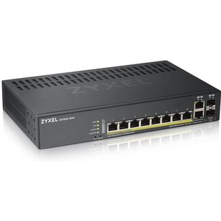Zyxel GS1920-8HPv2 Managed L2/L3/L4 Gigabit Ethernet (10/100/1000) Power over Ethernet (PoE) Wall mountable