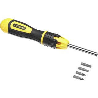 Stanley 0-68-010 Multibit Ratchet Screwdriver + 10 Bits 0-68-010