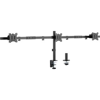 LevelOne Equip 650158 17-32 Articulating Triple Monitor Desk Mount Bra