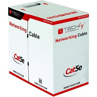 Techly ITP7-UTP-IC-CCA networking cable Grey 305 m Cat5e U/UTP (UTP)