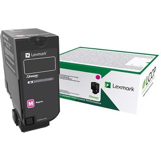 Lexmark 75B20M0. Colour toner page yield: 10000 pages Printing colours: Magenta Quantity per pack: 1 pc(s)