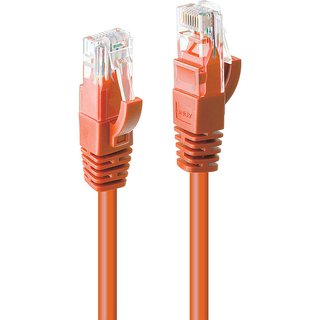 Lindy 0.3m Cat.6 U/UTP Network Cable. Orange