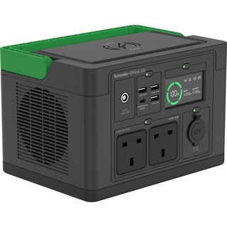 APC SE OffGrid Portable Power Station 330 - Li-Ion battery LCD 2x UK socket 3x USB-A 1x USB-C 1x 12V wireless charger DC USB 332 Wh Power Delivery Pure sine 120 W 12 W