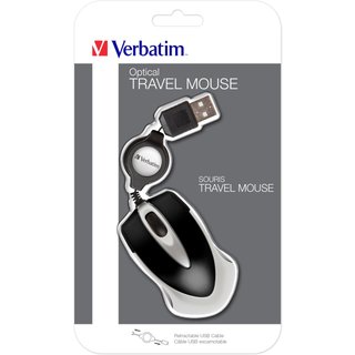 Verbatim Go Mini Optical Travel Mouse - Black