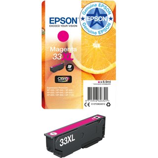 Epson Oranges 33XL Claria Premium Single Magenta Ink High (L) Yield Magenta Pigment-based ink 8.9 ml 1 pc(s) Single pack