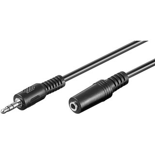 Microconnect AUDLR5 audio cable 5 m 3.5mm Black