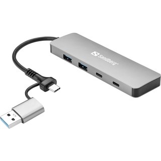 Sandberg USB-C/A to 2xUSB-A+2xUSB-C Hub