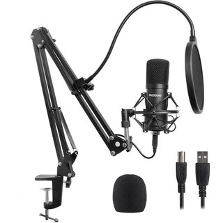 ProSound USB Condenser Cardioid Microphone with Boom Arm Kit inc Pop F