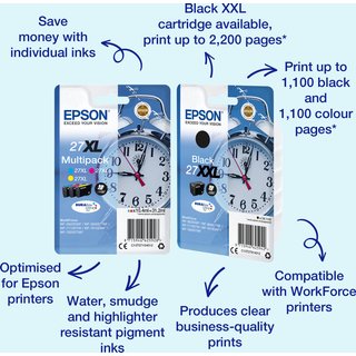 Epson C13T27054012/27 Ink cartridge multi pack C.M.Y 3x350pg3x3.6ml Pa